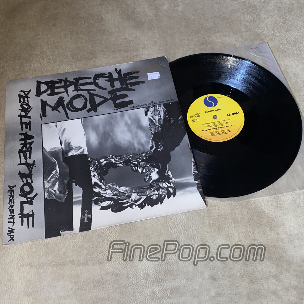 Depeche Mode People Are People Remixes Gold Stamped Promo Original USA 12 Inch VG-VG Vinyl entrega inmediata $ 350 MXN