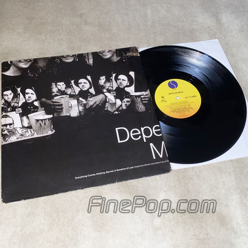 Depeche Mode Everything Counts 1988 Live + Remixes USA 12 Inch EX-VG Vinyl entrega inmediata $ 500 MXN