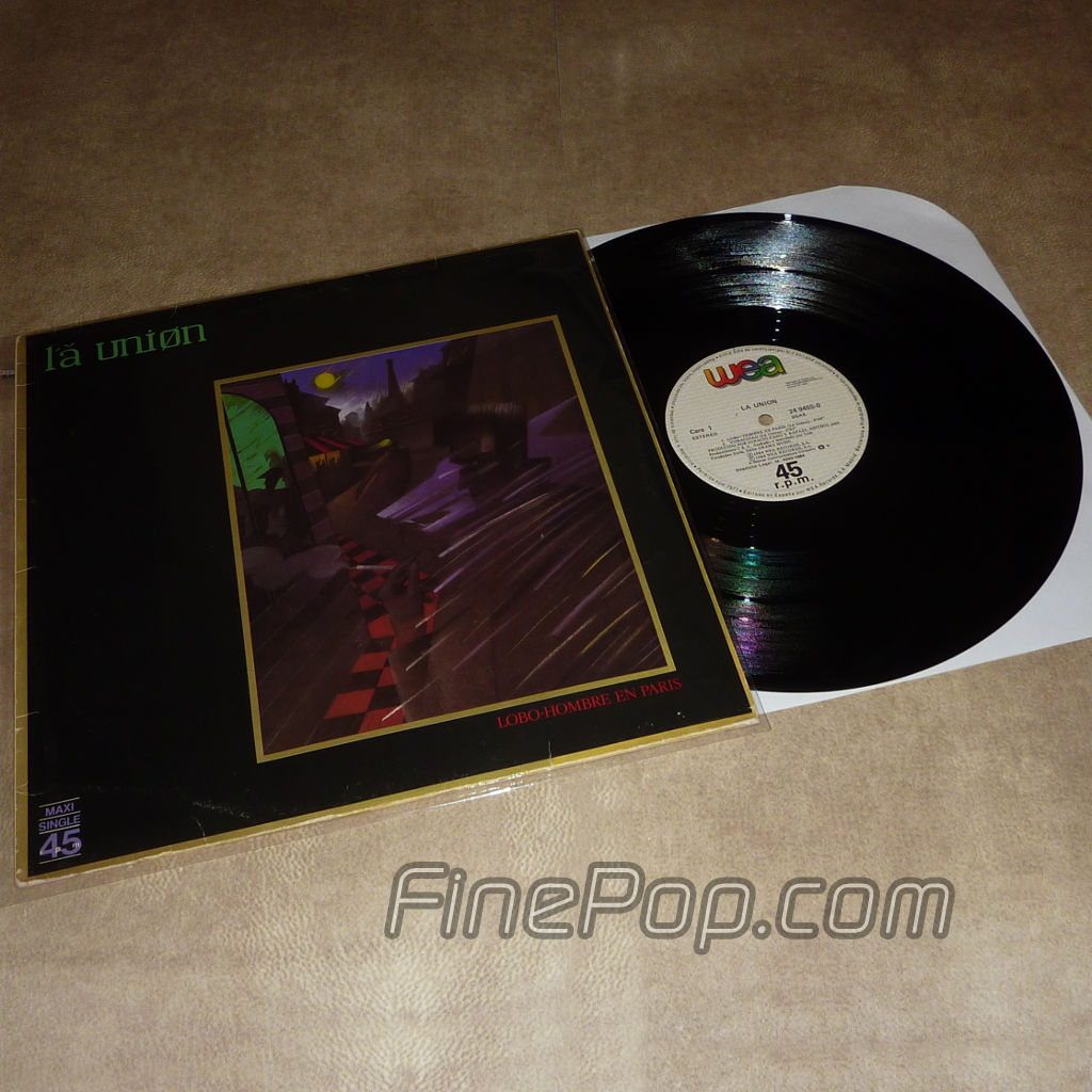 La Union Lobo-Hombre En Paris (Nueva Version) + Voracidad + La Niebla (Version Larga) EX-VG Vinyl orden especial $ 600 MXN
