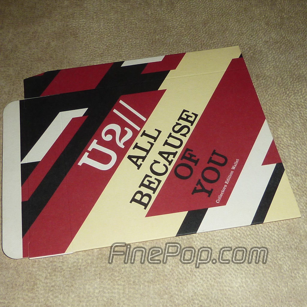 U2 All Because Of You (Limited Edition Collectors Wallet) (Empty, No Discs) M Memorabilia entrega inmediata $ 260 MXN